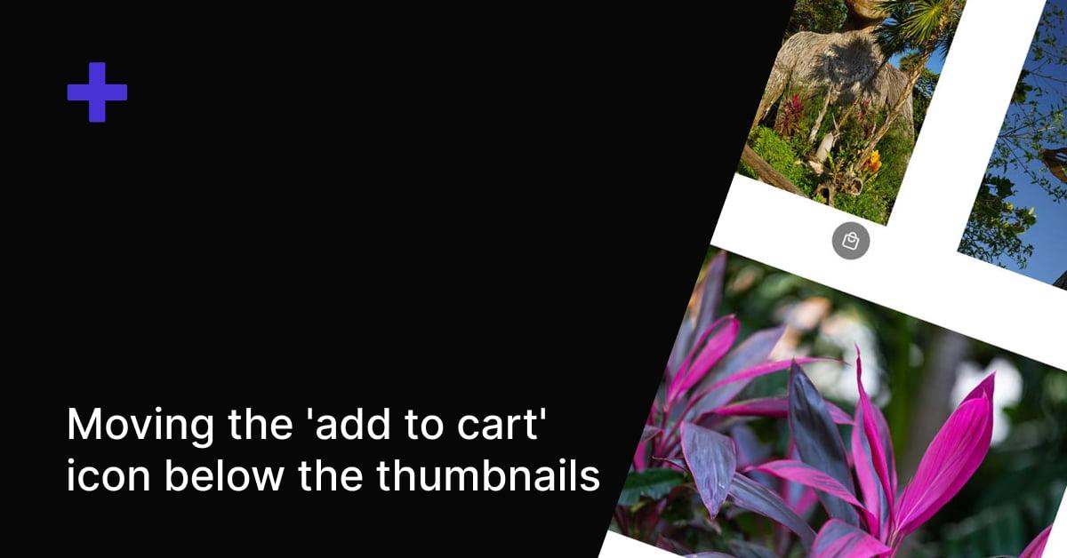 Add to cart icon positioned below thumbnail