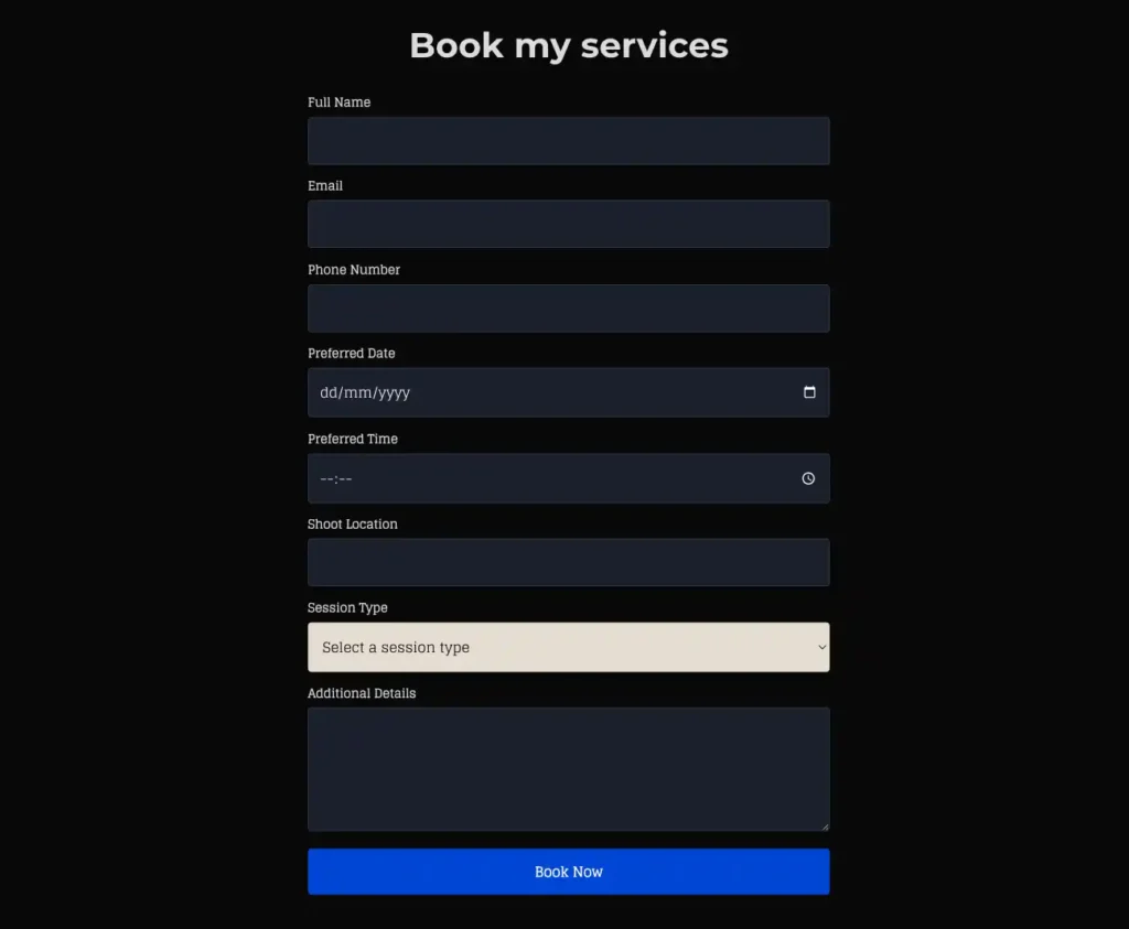 SmugMug Form Builder