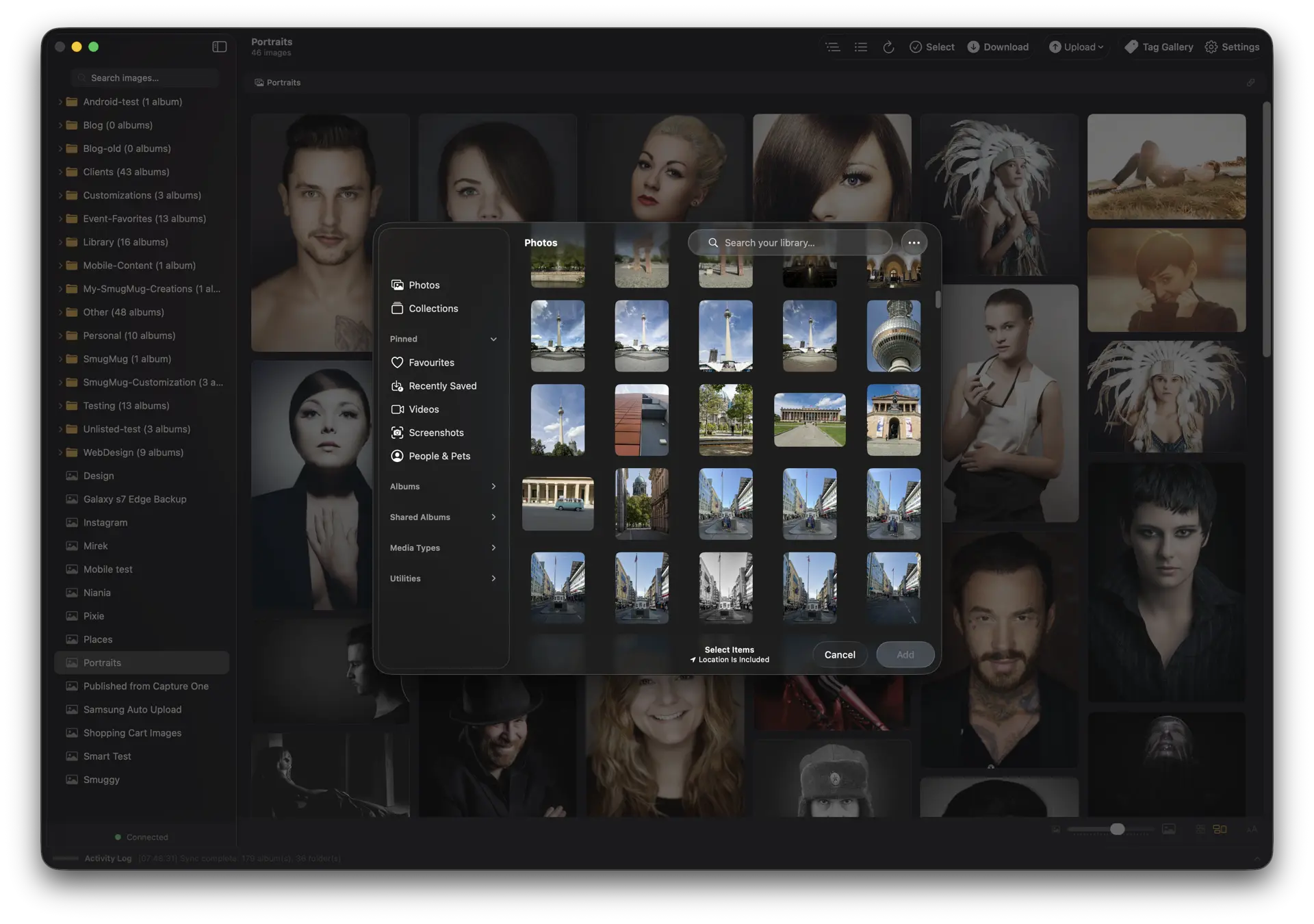 Uploading from Apple Photos Library